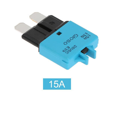 

IZTOSSManual Reset Circuit Breaker Blade Fuse with Button 15A for Car Truck Motorcycle