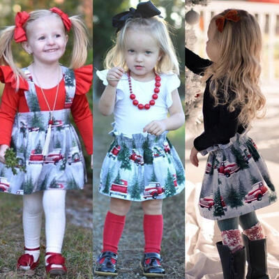 

2PCS Toddler Kids Baby Girl Floral Clothes Jumpsuit Romper Bodysuit Dress Outfit