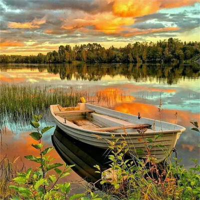

50x40cm DIY Watercolor Oil Painting Canvas Posters Wall Art Pictures Living Room Decoration