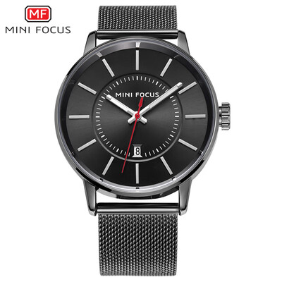 

MINI FOCUS Fox mens watch quartz watch alloy watch fashion simple steel mesh belt waterproof