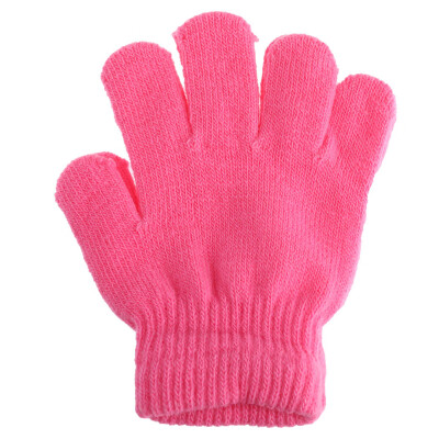 

Winter Warm Baby Gloves Children Knitted Stretch Mittens Kids Solid Girls Gloves Full Finger Glove Knitted Boys Gloves