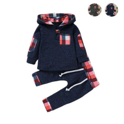 

2PCS Toddler Kids Baby Boy Long Sleeve T-shirt TopsPants Outfits Clothes Set US