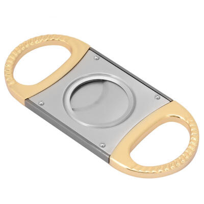 

Greensen Portable Metal Double Blade Pocket Cigar Cutter Scissors Cigarette Cutting Tool