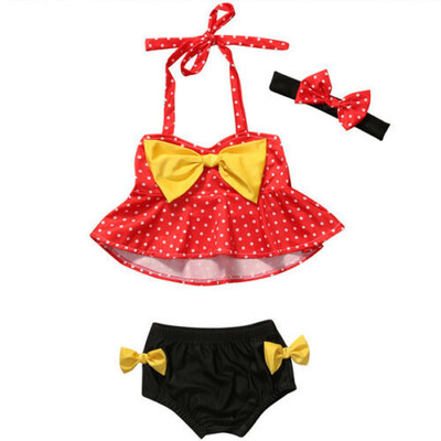 

Toddler Kids Baby Girls Swimsuit Tankini Bikini Set Swimwear Bathing Suit Beach