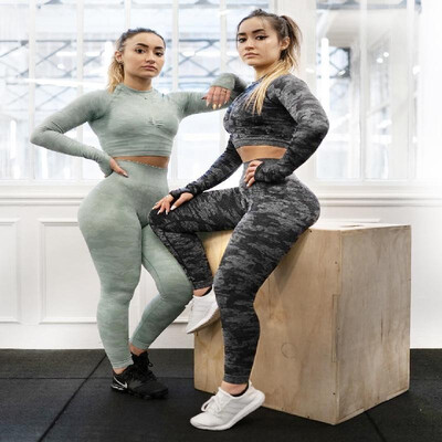 

Running new seamless yoga female outdoor sports running high elastic tight-fitting hips nine pants shark Powder