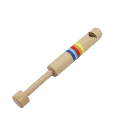 

Push & Pull Wooden Fipple Flute Whistle Musical Instrument Toy Gift for Kids Children Boys Girls