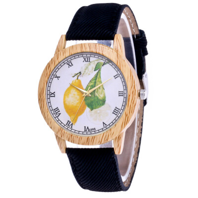 

RM Womens Fashion Casual Leather Strap Analog Quartz Round Watch