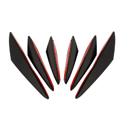 

Universal Car Body Kits Front Bumper Fin Splitter Spoiler Canard Valence Paste Type for Repair Maintenance Decoration