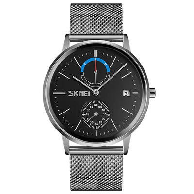 

SKMEI 9182 Mens Business Quartz Watch Simple Stylish Analog Watch