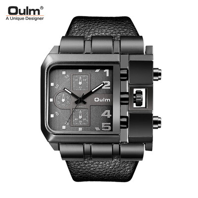 

OULM brand watch mens watch two places personality sports watch 3364