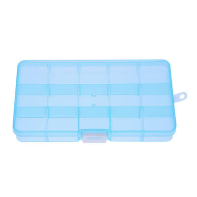 

Plastic Clear Rings Earrings Storage Box Detachable Organizer Jewelry Case