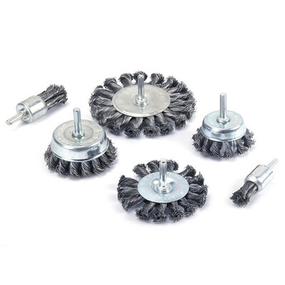 

Wire Bowl T Brush Tire Grinding Brush For Metal Surface Cleaning Polishing Lot