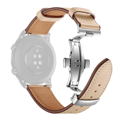 

〖Follure〗Silver Butterfly buckle Leather Wrist Watch Strap Band For Huawei Honor magic 2