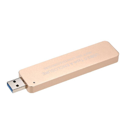 

USB30 Type-A NGFFM2 SSD Enclosure 5Gbps Faster Data Transfer Portable External Solid State Drive Support 2230224222602280