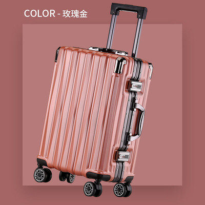 

Light boarding leather box box drawing-rod box universal wheel womens Korean high-capacity travel luggage fresh 20-inch