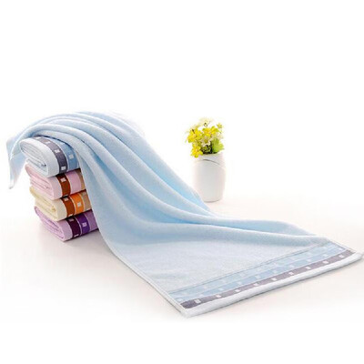 

1Pcs Towel Simple Solid Color Thick Home Use Towel Gift Towel 7335cm