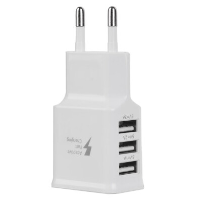 

Cwxuan Universal 5V 3A 3-Port USB AC Charger EU Plug