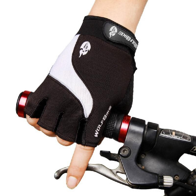 

Wolfbike Mountain Bike Bicycle Cycling 3D GEL Breathable Anti-slip Anti-shock Half Finger Gloves