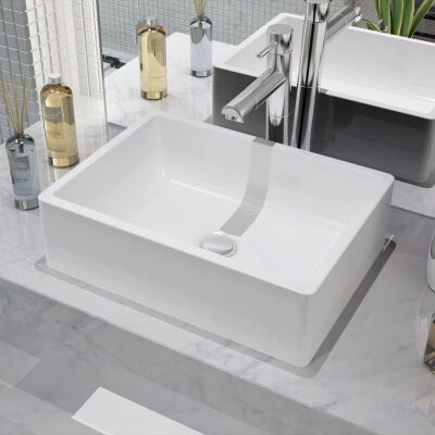 

Basin Rectangular Ceramic White 161"x118"x47