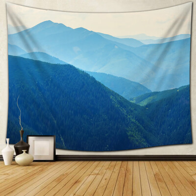 

Gobestart Wall Hanging Tapestry Snowy Blue Sky Lake Nature Home Decorations 60 x 60 inch