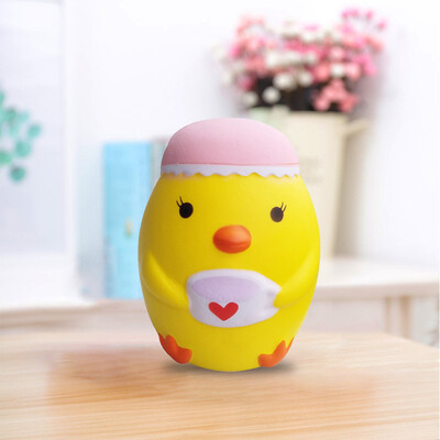 

Gotoamei Mini Adorable Chick Super Slow Rising Kids Fun Toy Stress Reliever Toy Gift