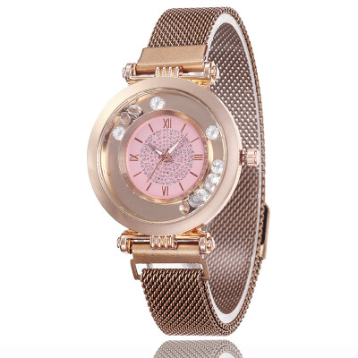 

Magnet magnet straps starry ladies watch fashion new popular digital quicksand watch