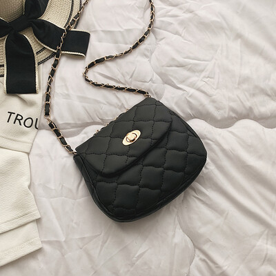 

Bag female 2019 new wave Korean fashion cloud bag rhombic chain bag wild ins shoulder shoulder Messenger bag