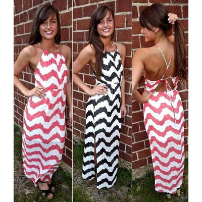 

Women Summer Boho Long Maxi Dress Evening Cocktail Party Beach Chiffon Dresses