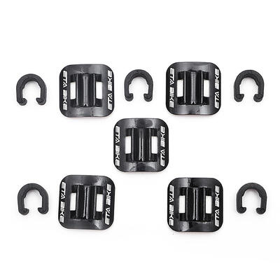 

5pcs Bike Brake Cable Guide Clips Bicycles Aluminium Alloy C Buckles Clamps