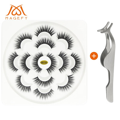 

〖Follure〗7 Pairs Of Lotuses With 5D Mink False Eyelashes And Natural Dense Eyelashes