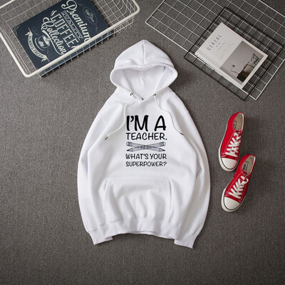 

Tailored Womens Autumn Loose O Neck Long Sleeve Letter Printing Casual Hooded Sweater