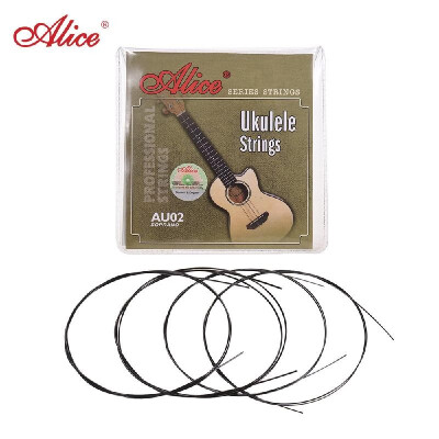 

Alice AU04 Soprano Ukulele Ukelele Uke Strings SetB-F-D-A Clear Nylon 022-032