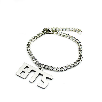 

Kpop BTS Bangtan Boys Letters Pendant Bracelet Hot Gift for ARMY