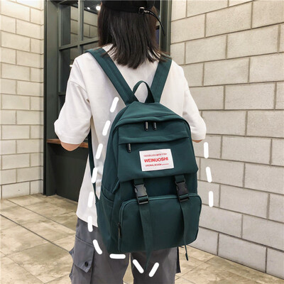 

Ins womens Korean high school Korean high school college students ancient feeling fashion double-shoulder bag