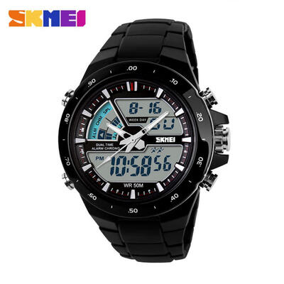 

SKMEI 1016 Dual Movement Sports Digital Wristwatch Mens Watch