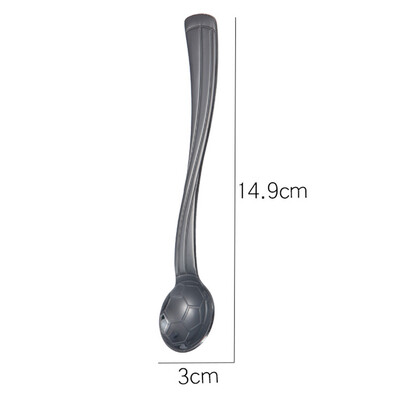 

1Pc Stainless Steel Soccer Pattern Creative Design Spoon Ice Cream Ice Cream Scoop Coffee Spoon
