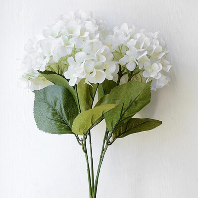

AliExpress source European simulation bouquet wholesale five Icelandic hydrangea wedding valance decoration fake flower art white