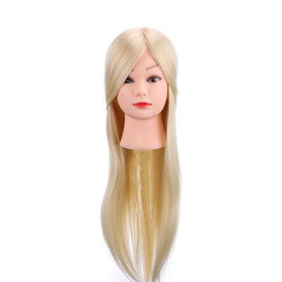 

Hairdress Training Head Real Hair Doll Mannequin Head Cosmetology Manikin