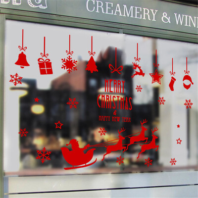 

Toponeto Christmas Letter Decor Removable Wall Sticker Bedroom Backdrop Art Decal DIY
