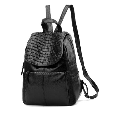 

Autumn&winter backpack women Korean wave college backpack weaving fashion casual womens bags