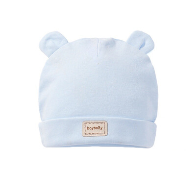 

Newborn Baby Girls Boys 100 Cotton Fetal cap Hat Bibs Burp 2 Piecess Rabbit Hat Triangle Towel Baby Accessories