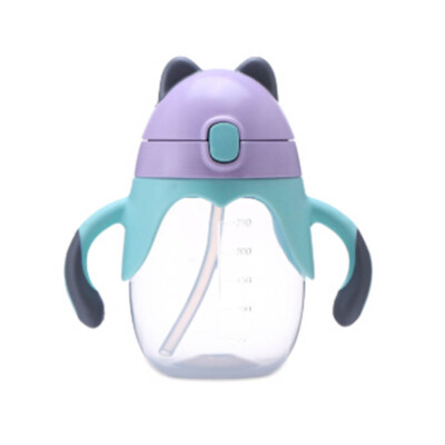 

New Cartoon Toddler Infant Kid Feeding Drinking Water Straw Bottle