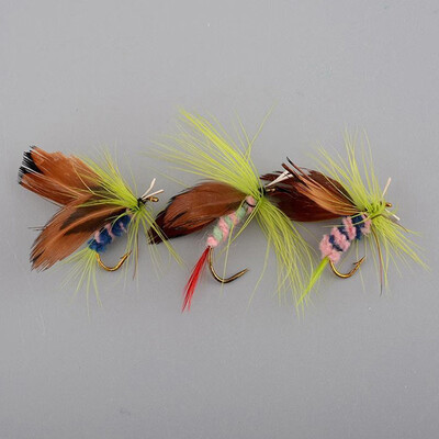 

12pcsset Fishing Hooks Butterfly Style Salmon Flies Trout Dry Fly Fishing Lure Fishing Tackle