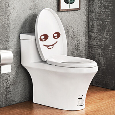 

Toponeto Lovely Smiling Face Free Decoration Fashion Bedroom Home Toilet Toilet Stickers
