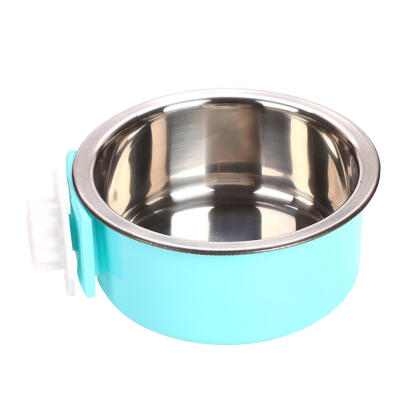 

Pet Dog Bowl Food Water Dish Feeder Stainless Steel Cat Puppy Non-Skid Bowl