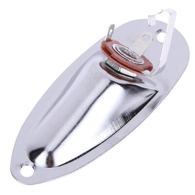 

1pc Electric Boat Style Guitar Pickup Output Jack Plate Socket Accessories