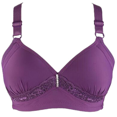 

Toponeto Women Sexy Underwear Gathered Underwear Wire Free Underwear Bra