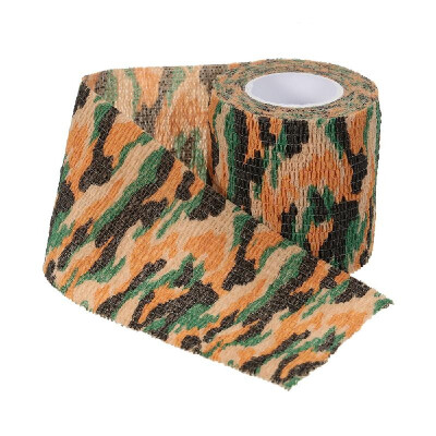 

1 Roll Reusable Outdoor Military Camouflage Hunting Camping Cycling Wrap Elastic Stealth Tape 5CMx45M