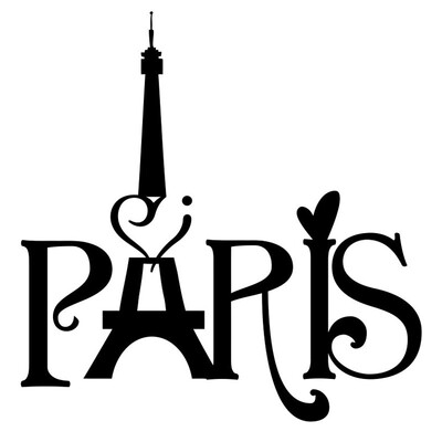 

〖Follure〗Eiffel Tower Paris Love Vinyl Art Wall Stickers Home Mural Decal Decor