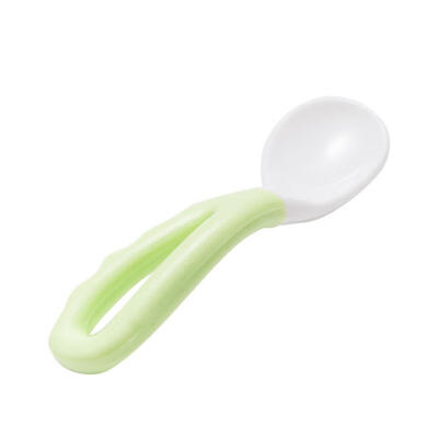 

Baby Feeding Spoon Solid Supplies Curved Spoon Easy Grip Children Tableware